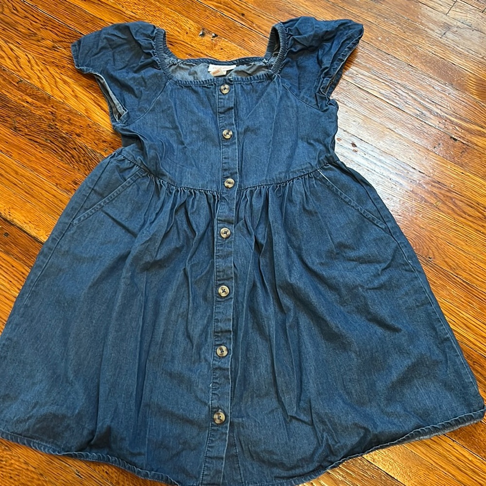 Cat and Jack denim colored dress size M(7/8)
